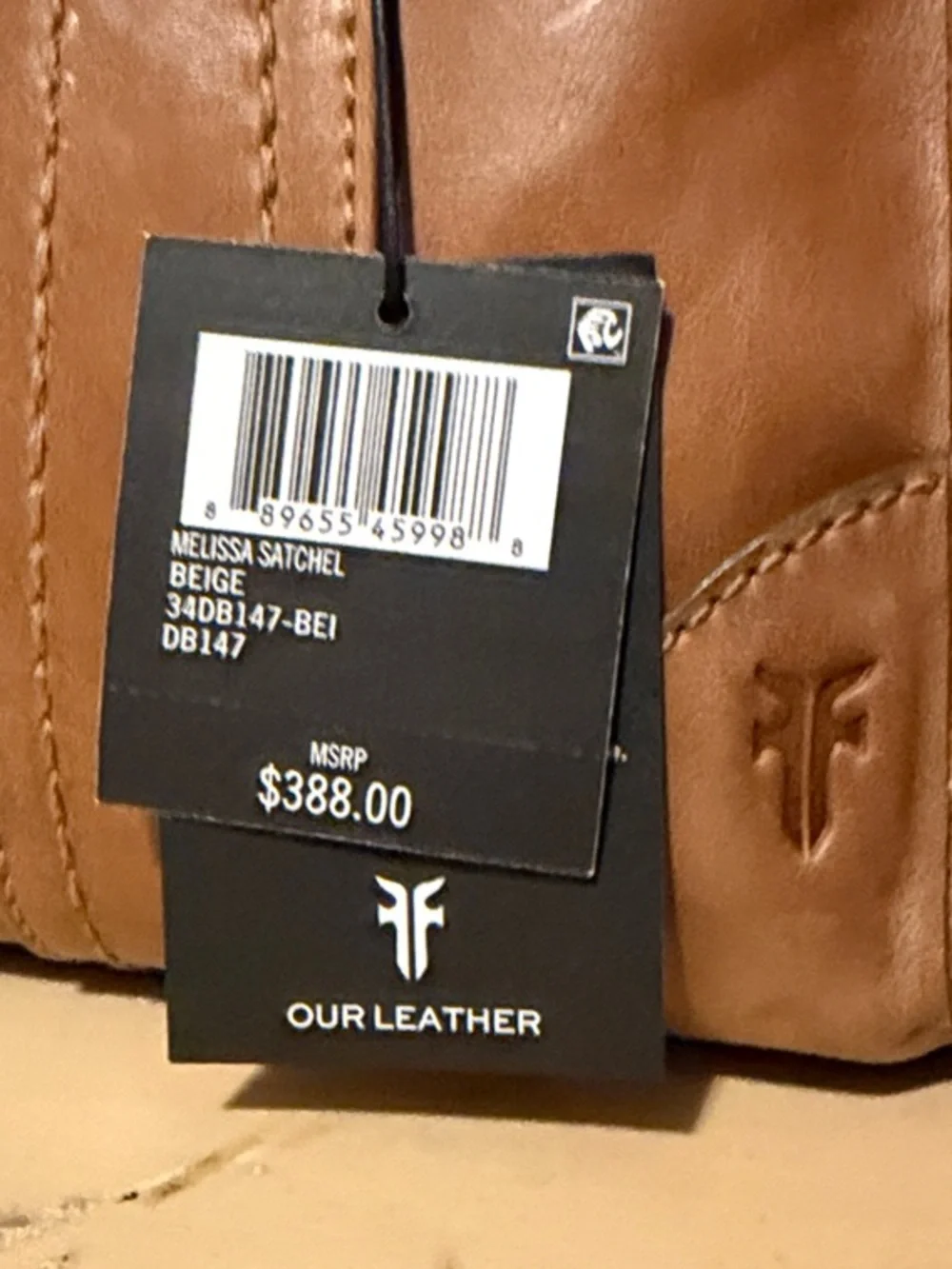 Frye Melissa Leather Satchel Handbag